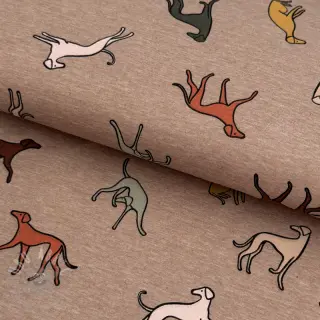 Jersey Dogs melange taupe