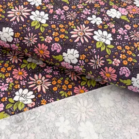 Dresówka Tiny flowers dark purple