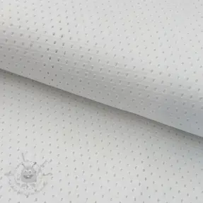 Bawełniana tkanina STRETCH EYELET white