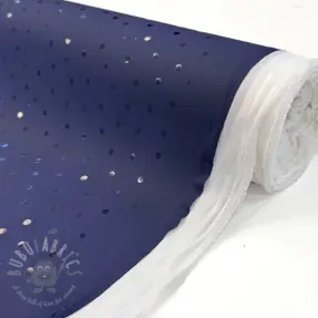 Tkanina przeciwdeszczowa Dots navy