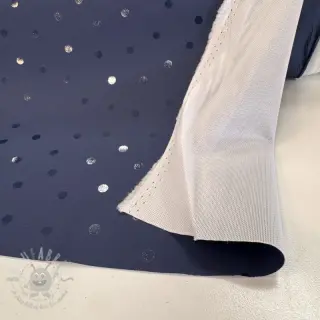 Tkanina przeciwdeszczowa Dots navy