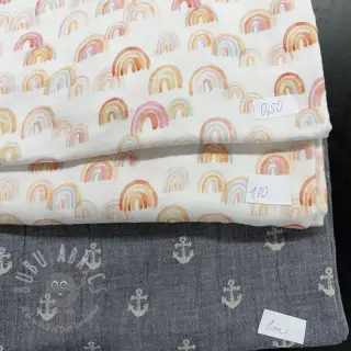 Pakiet tkanin double gauze 2472