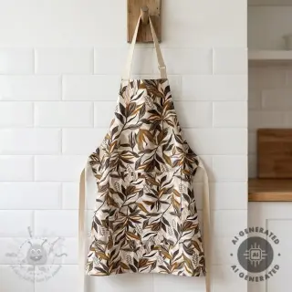 Tkanina dekoracyjna Leaves taupe
