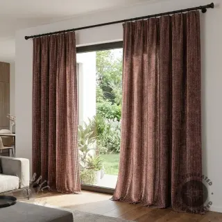 Tkanina dekoracyjna VELOURS DECO SQUARE brown