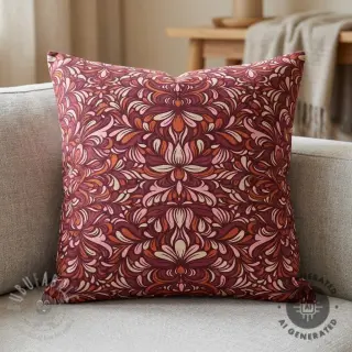 Tkanina dekoracyjna Boho rosewood
