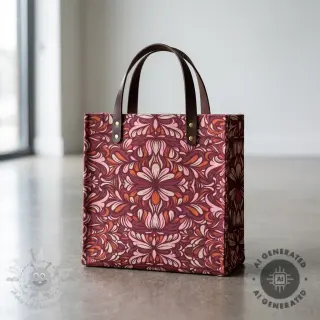 Tkanina dekoracyjna Boho rosewood