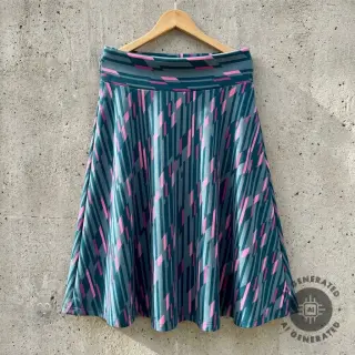 Tkaniny wieczorowe i damskie PUNTA DI ROMA Abstract dark mint