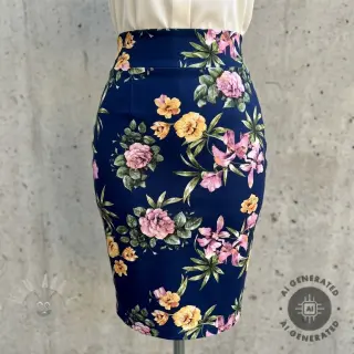 Tkaniny wieczorowe i damskie SOFT SKIN navy
