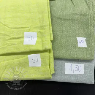 Pakiet tkanin len z bawełną 079