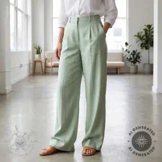 TENCEL z lnem mint