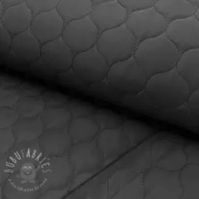 Pikowana tkanina Round black