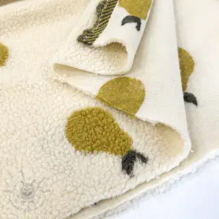 Tkanina płaszczowa TEDDY JACQUARD Pears old lime