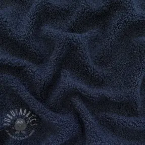 Tkanina płaszczowa TEDDY navy