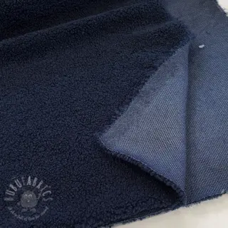 Tkanina płaszczowa TEDDY navy