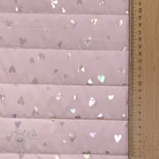 Pikowana tkanina FOIL Hearts