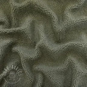 Tkanina płaszczowa TEDDY forest green