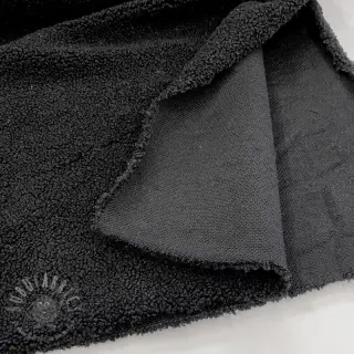 Tkanina płaszczowa TEDDY black