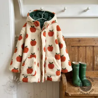 Tkanina płaszczowa TEDDY JACQUARD Apples