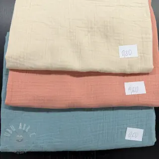Pakiet tkanin double gauze 2512