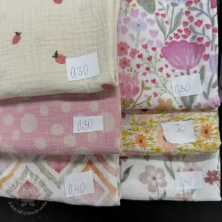Pakiet tkanin double gauze 2519