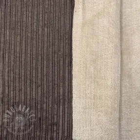 Sztruks Cofur fleece dark brown