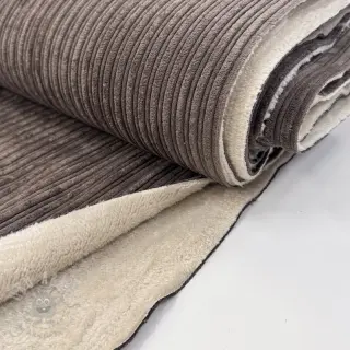 Sztruks Cofur fleece dark brown