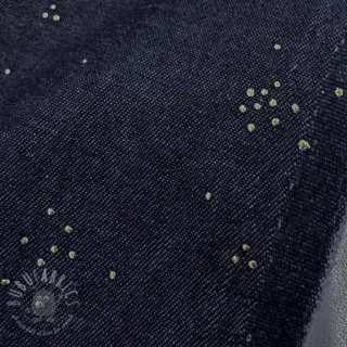 Bawełniana tkanina JEANS Glitter small dots