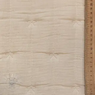 Muślin double gauze STEPPED Bows natural