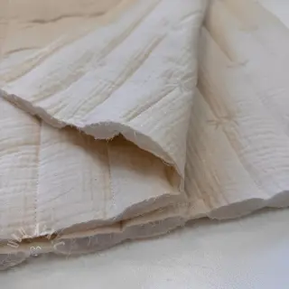 Muślin double gauze STEPPED Bows natural