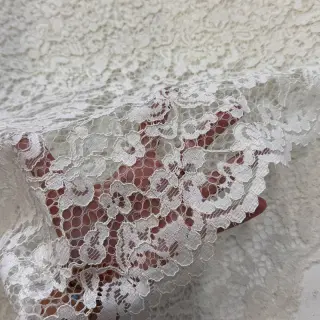 Koronka Scallop off white