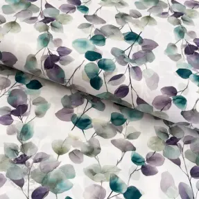 Bawełniana tkanina Eucalypt white digital print