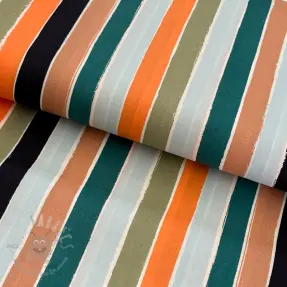 Bawełniana tkanina Garden stripe multi