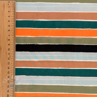 Bawełniana tkanina Garden stripe multi