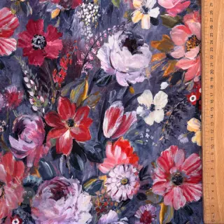 Dresówka Flowers Andrea blue digital print
