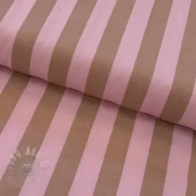 Bawełniana tkanina YARN DYED NOVA Stripe light pink