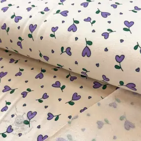 Dresówka drapana Hearts lilac SIMPLY NATURAL