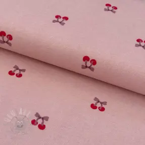 Bawełniana tkanina FLANNEL Cherries mauve
