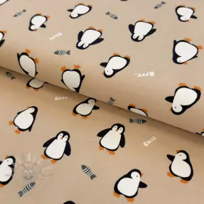 Jersey Penguins beige digital print
