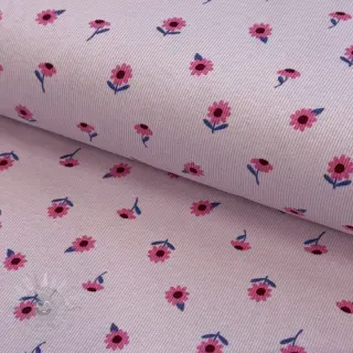 Jersey RIB Flowers lilac
