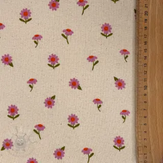 Jersey RIB Flowers SIMPLY NATURAL