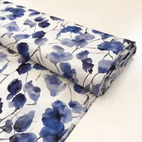 Wiskoza RADIANCE Galia blue digital print