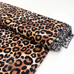 Wiskoza RADIANCE Panthera brown digital print