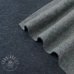 Dresówka drapana JOGGING navy melange