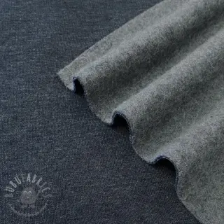 Dresówka drapana JOGGING navy melange
