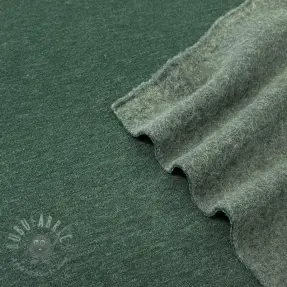 Dresówka drapana JOGGING dark green melange
