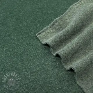 Dresówka drapana JOGGING dark green melange