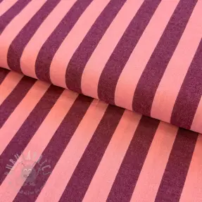 Bawełniana tkanina YARN DYED NOVA Stripe aubergine