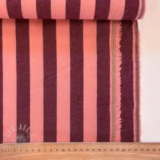 Bawełniana tkanina YARN DYED NOVA Stripe aubergine