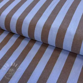 Bawełniana tkanina YARN DYED NOVA Stripe blue brown