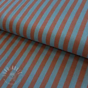 Bawełniana tkanina YARN DYED BIG Stripes brown